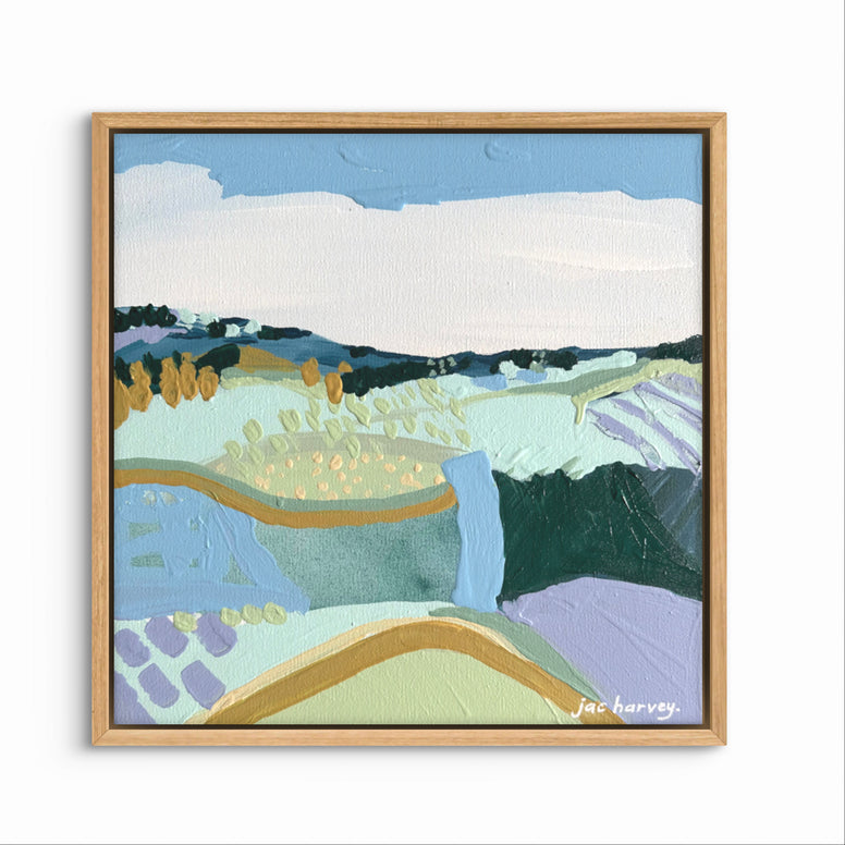Abstract in Rolling Green (33x33cm) Jac Harvey