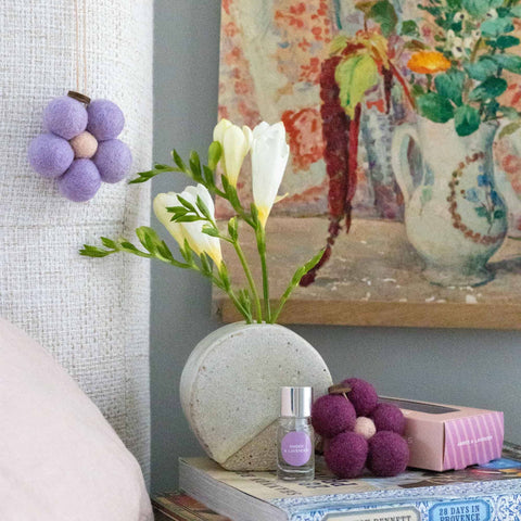 Home Dweller - Felt Flower Fresheners - Amber & Lavender *NEW SCENT*
