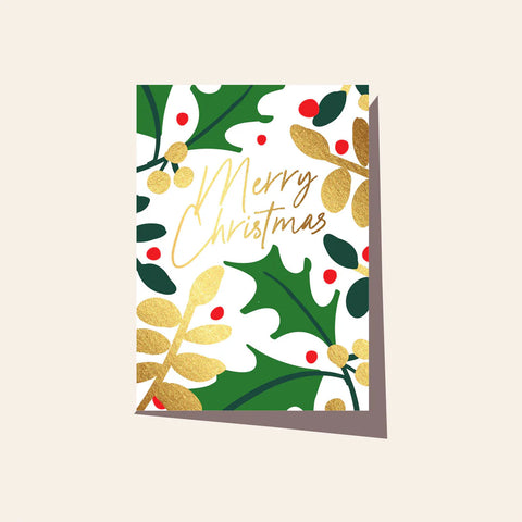 Christmas Holly Card