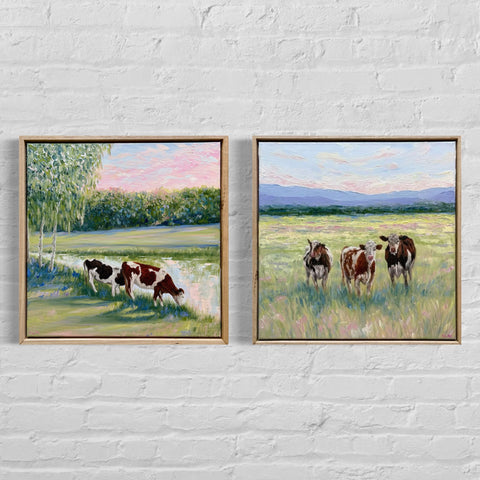 SOLD How Now (43x43cm) Charlotte Moore