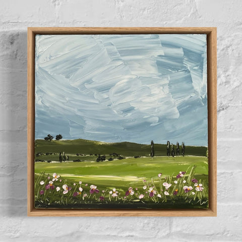 Meet Me Where the Wildflowers Grow (33x33cm) Justine Bartie