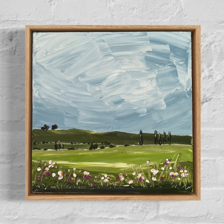 Meet Me Where the Wildflowers Grow (33x33cm) Justine Bartie