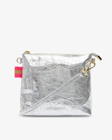 Arlington Milne || Alexis Crossbody - Silver Crinkle