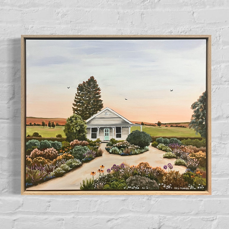 Give Me a Home (63x53cm) Meg Frances - Country Style Gardens Exhibtion