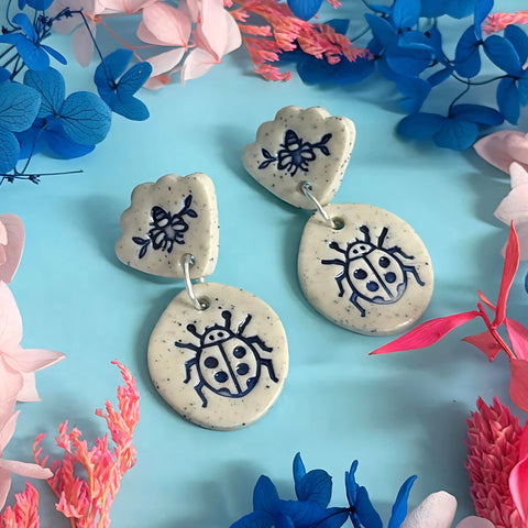 BOTANICA CERAMICA : Ceramic Earrings