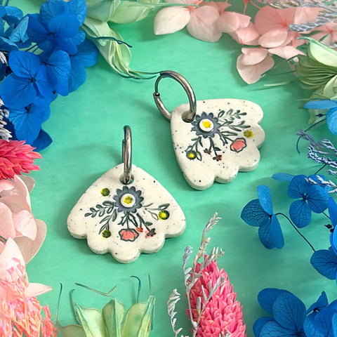 BOTANICA CERAMICA : Ceramic Earrings