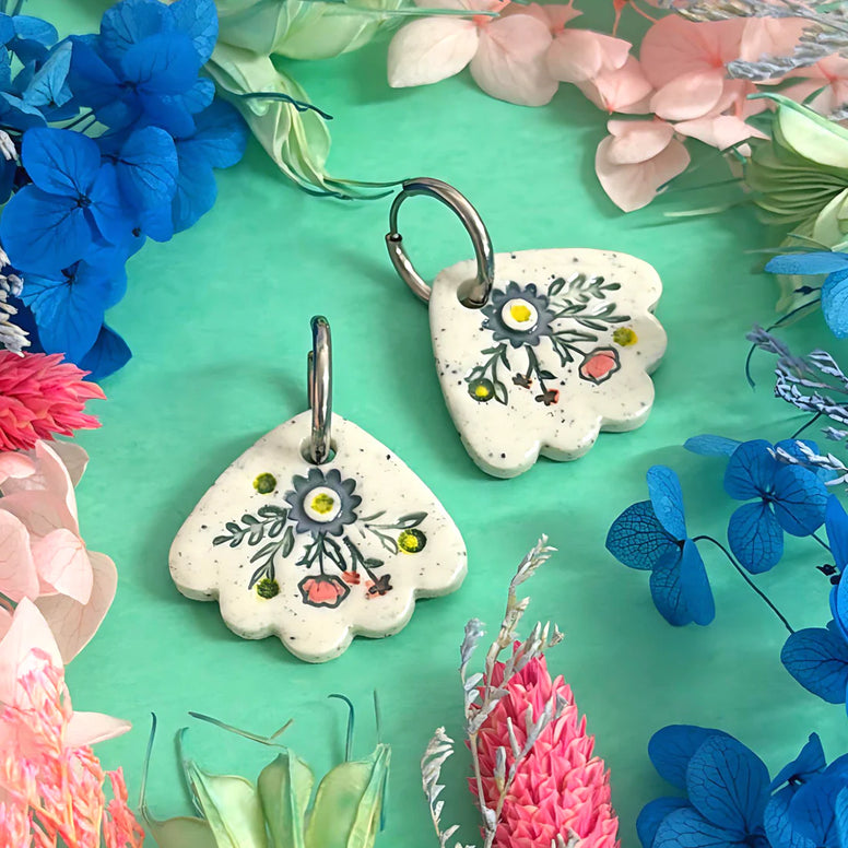 BOTANICA CERAMICA : Ceramic Earrings