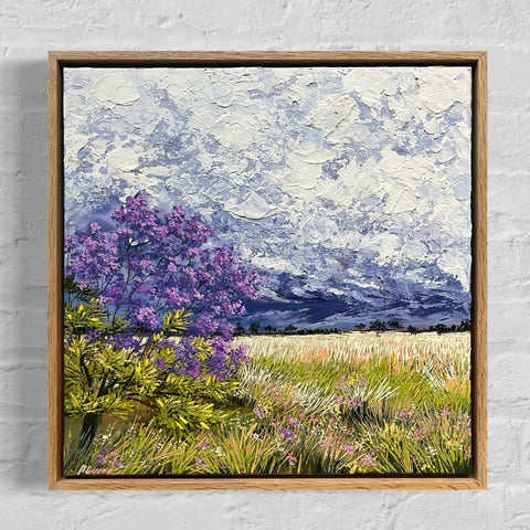 SOLD When Purple Meets the Gloom (43x43cm) Reaper Buena