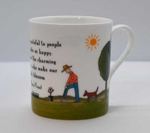 A Day In The Garden Bone China Mug