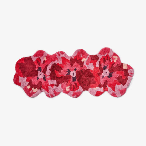 Pansy Pink Long Bath Mat
