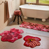 Pansy Pink Bath Mat