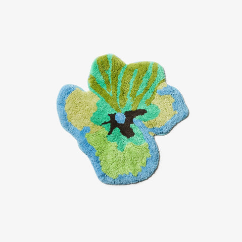 Viola Green Small Bath Mat
