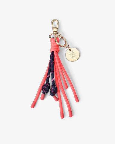Bag Charm - Taupe Navy