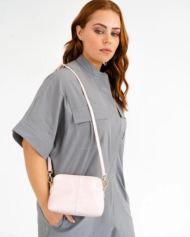 Burbank Crossbody - Blush Crinkle