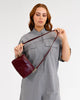 Burbank Crossbody - Burgundy Crinkle