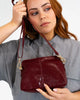 Burbank Crossbody - Burgundy Crinkle