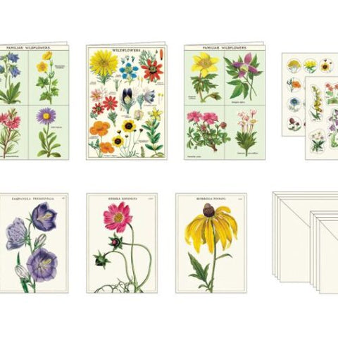 Cavallini Stationery Set – Wildflowers