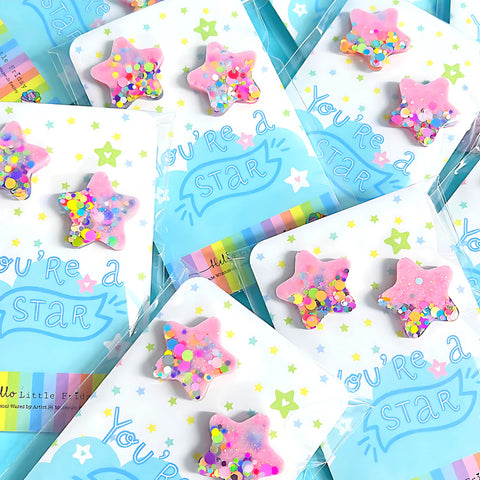 FUNFETTI MARSHMALLOW PINK STAR