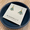 MissKelly Mini Beaded Sage Earrings