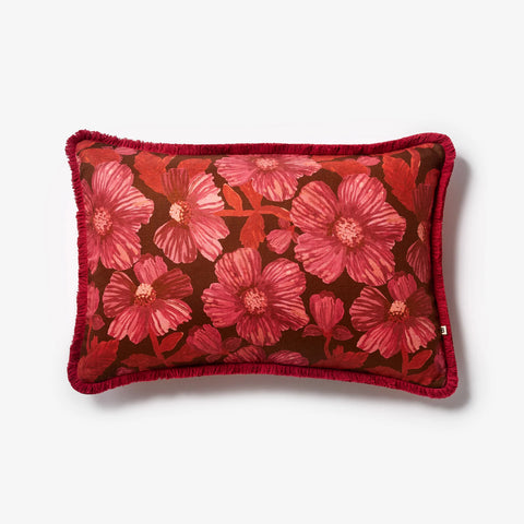 Woodland Dark Cerise Cushion