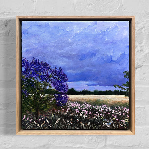 SOLD Heartbreak Weather (33x33cm) Heidi Maunder