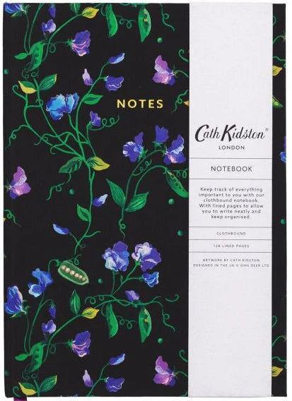 A5 Cloth Notebook-Sweet Pea