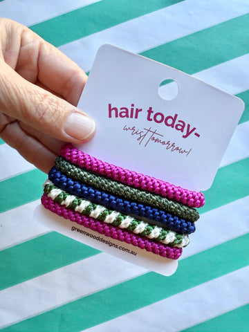 Hair Elastics Pack - JellyBean