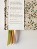 2025 Desktop Linen Bound Planner - White Blossoms