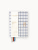 2025 Day to Page Linen Bound Planner - Blue Plaid