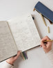 2026 Day to a Page Large Linen Bound Planner - Indigo Haven