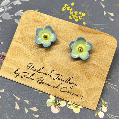 Porcelain Flower Stud