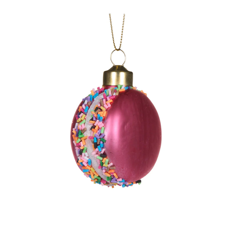 Pink Sprinkles Macaron Hanging