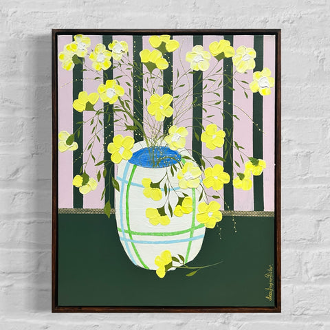 Yellow Frangipani (52x42cm) Lisa Jayne Stiller