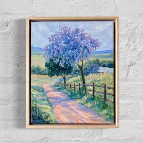 SOLD Jacaranda Lane (23x33cm) Charlotte Moore