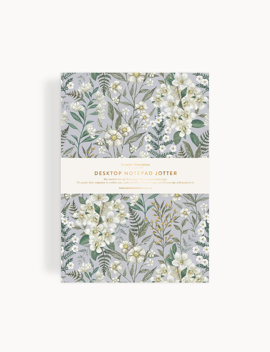 Ivory Garden Notepad Desktop Jotter – giftsatteacup