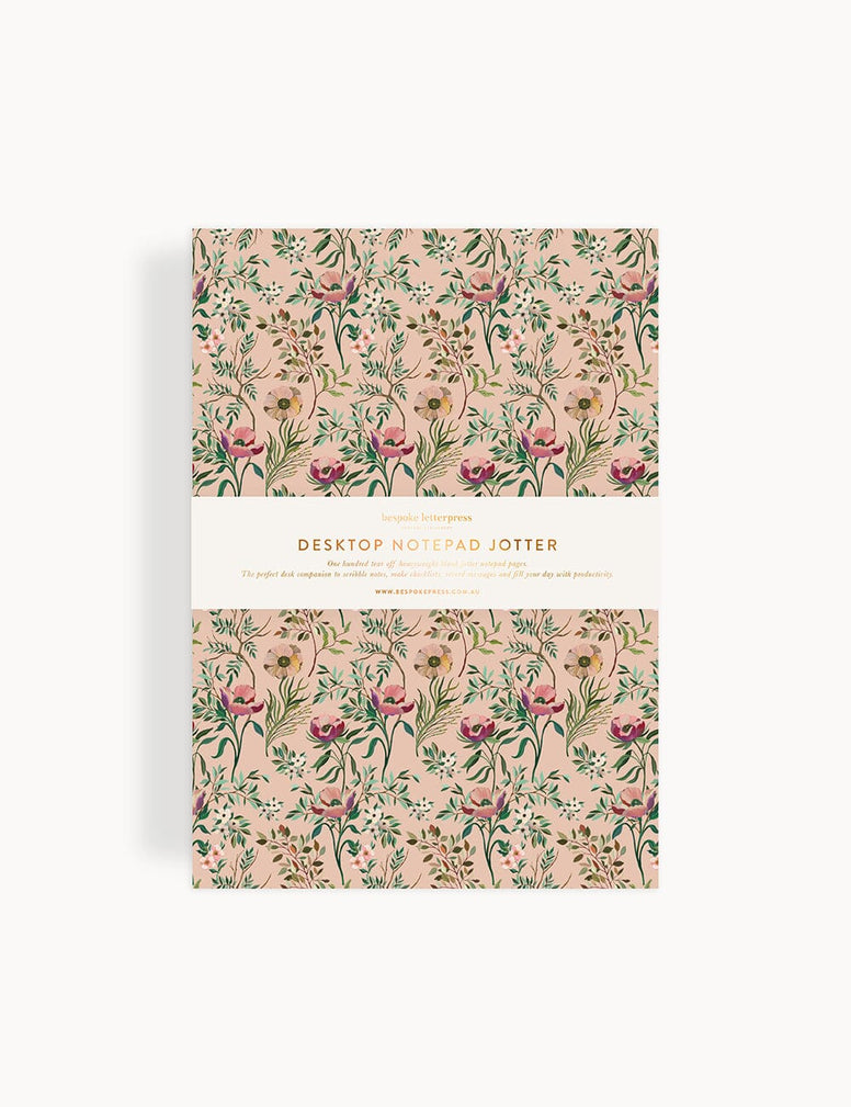 Dancing Poppies Notepad Desktop Jotter