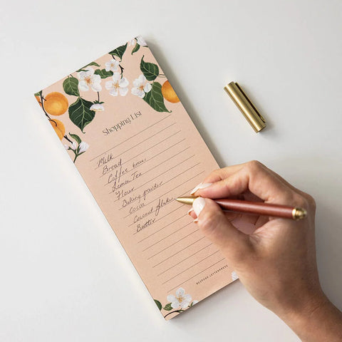 Peaches Shopping List DL Notepad