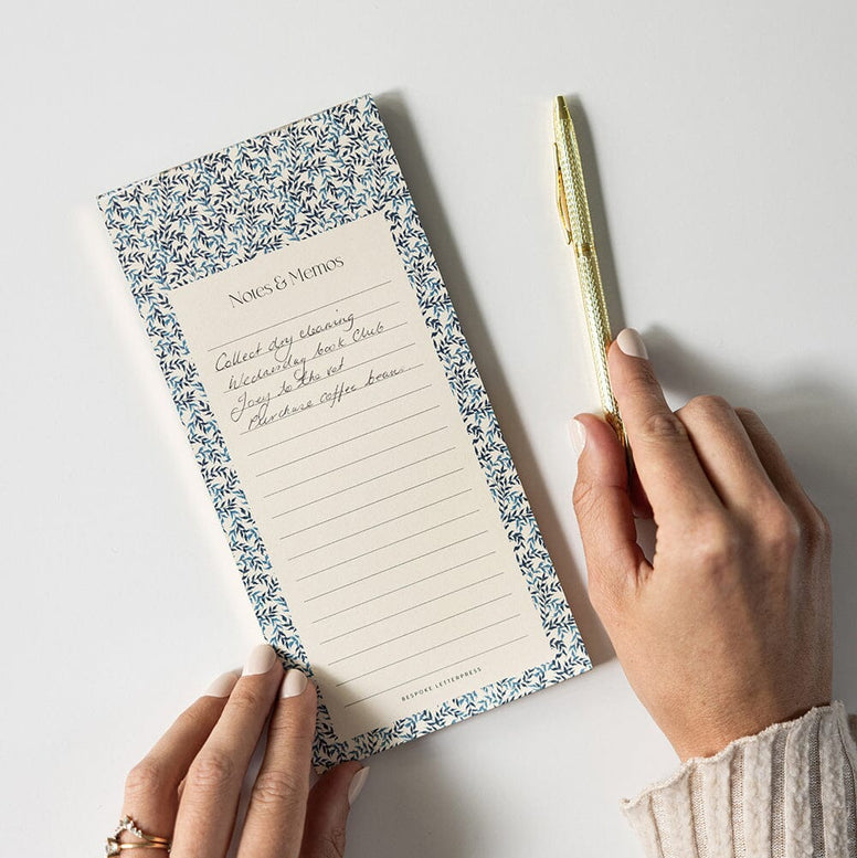 Bluebloom Ivy Notes & Memos List DL Notepad