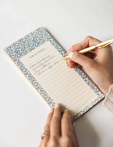 Bluebloom Ivy Notes & Memos List DL Notepad