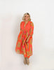 Tiger Dress in Orange / Pink