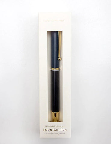 Dark Navy Fountain Pen (Boxed)