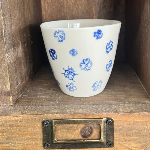 Blue Meadows Porcelain Latte Cup NO.8