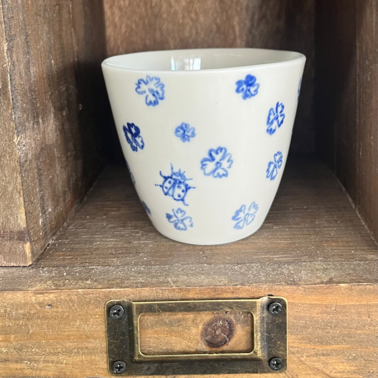 Blue Meadows Porcelain Latte Cup NO.8