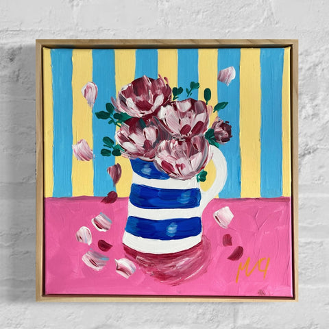 Falling Petals (32.5 x 32.5cm) Michelle Clout