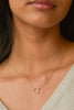Circle CZ Necklace Gold Plated