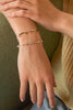Amethyst Gemstone Amelia Bracelet - Gold Plated