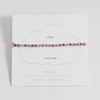 Amethyst Gemstone Amelia Bracelet - Gold Plated