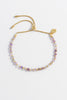 Amethyst Gemstone Amelia Bracelet - Gold Plated