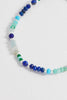 Mini Amelia Gemstone Bracelet - Silver Plated | Lapis Lazuli and Aquamarine