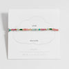 Mini Amelia Gemstone Bracelet - Gold Plated | Pink Opal and Aquamarine